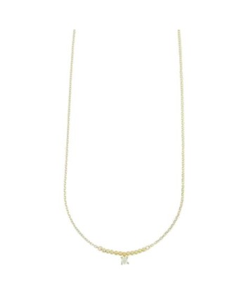 Collier en or Luiber avec point lumineux et sphères dorées