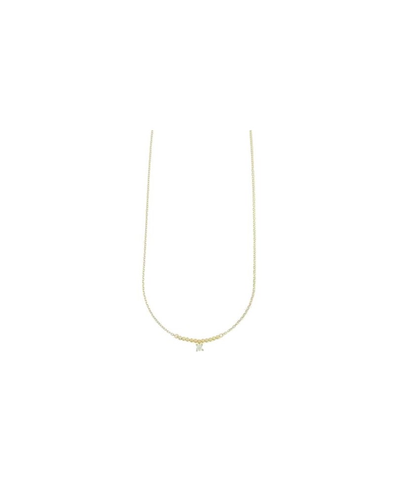 Luiber Gold Necklace with Light Point and Golden Spheres