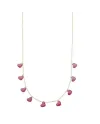 Collana Luiber in Oro con Cuori Rossi