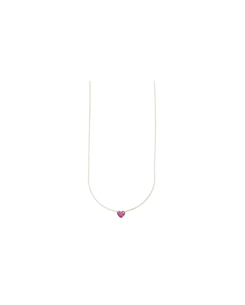 Luiber Gold Necklace with Red Heart