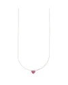 Collana Luiber in Oro con Cuore Rosso