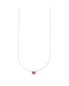 Luiber Gold Necklace with Red Heart