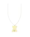 Luiber Gold Necklace with Bear and Pavé Heart