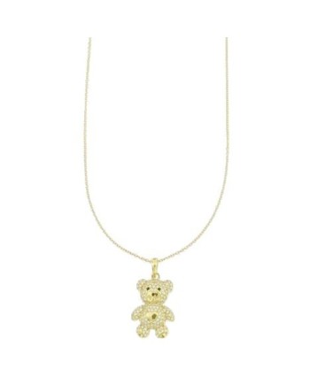Luiber Gold Necklace with Pavé Bear