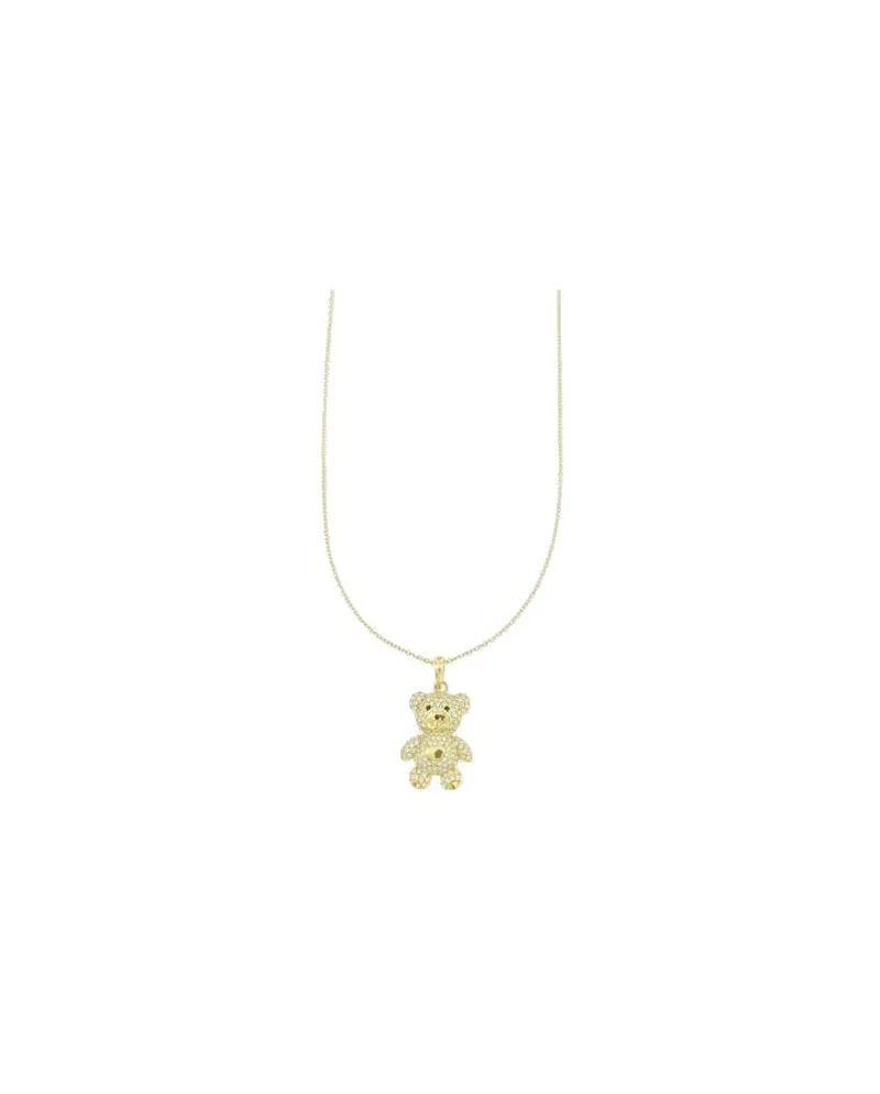 Luiber Gold Necklace with Pavé Bear