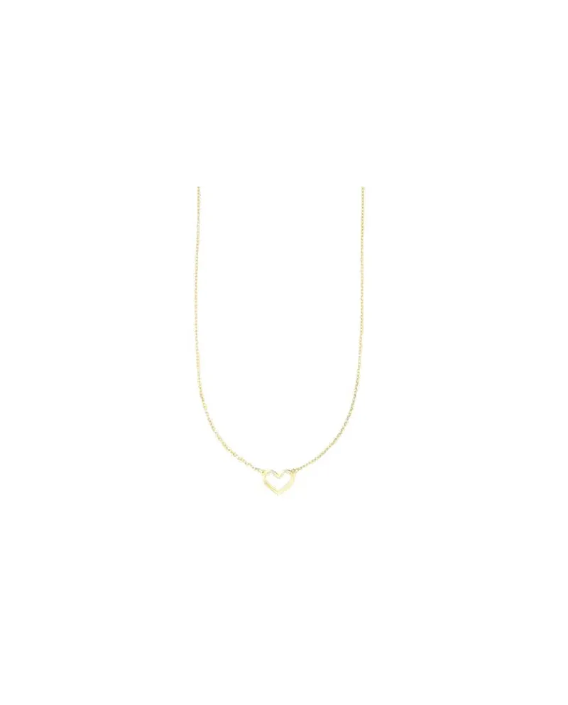 Collier en or Luiber avec profil en forme de cœur