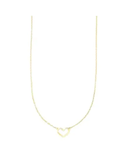 Collier en or Luiber avec profil en forme de cœur