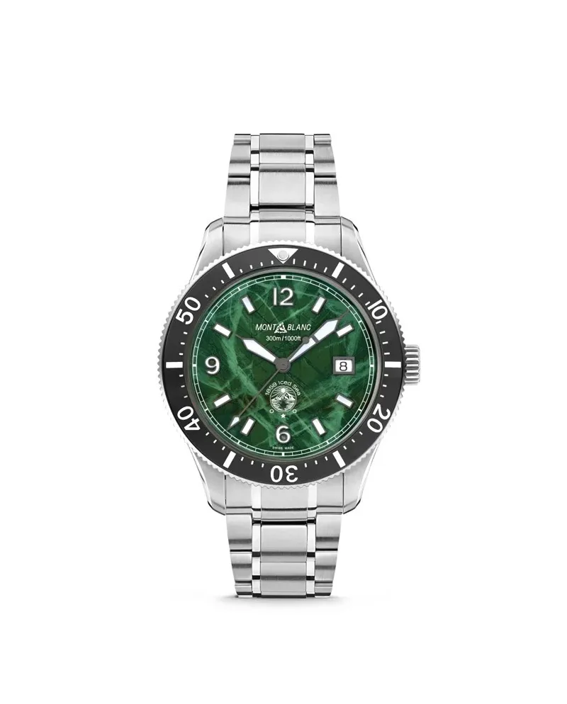 Orologio Montblanc Iced Sea Automatic Date Verde con Doppio Cinturino Orologio Montblanc Iced Sea Automatic Date Verde con Doppio Cinturino