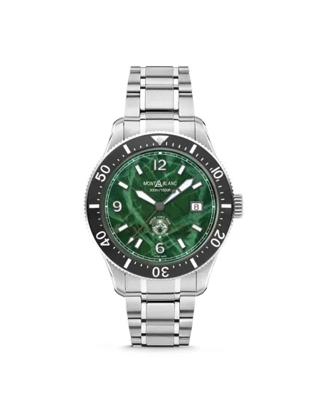 Montblanc Iced Sea Automatic Date Green Double Strap Watch