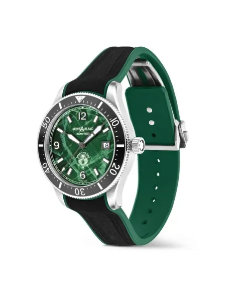 Montblanc Iced Sea Automatic Date Green Double Strap Watch