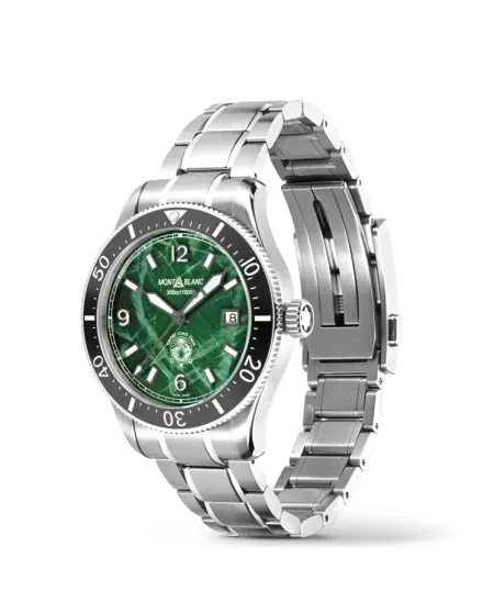 Orologio Montblanc Iced Sea Automatic Date Verde con Doppio Cinturino