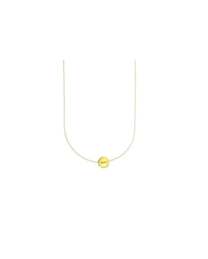 Collier en or Luiber avec bouton