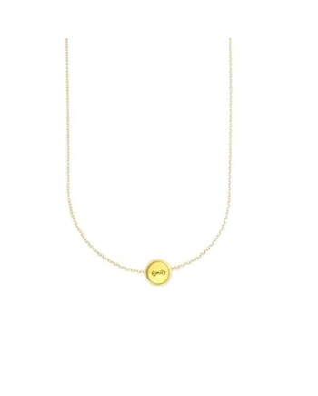 Luiber Gold Necklace with Button