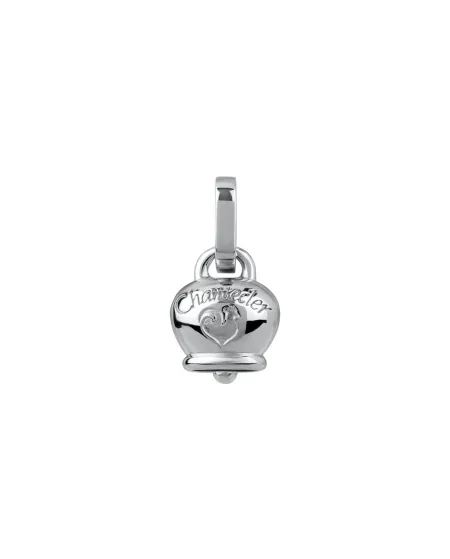 Chantecler micro silver bell pendant with rooster