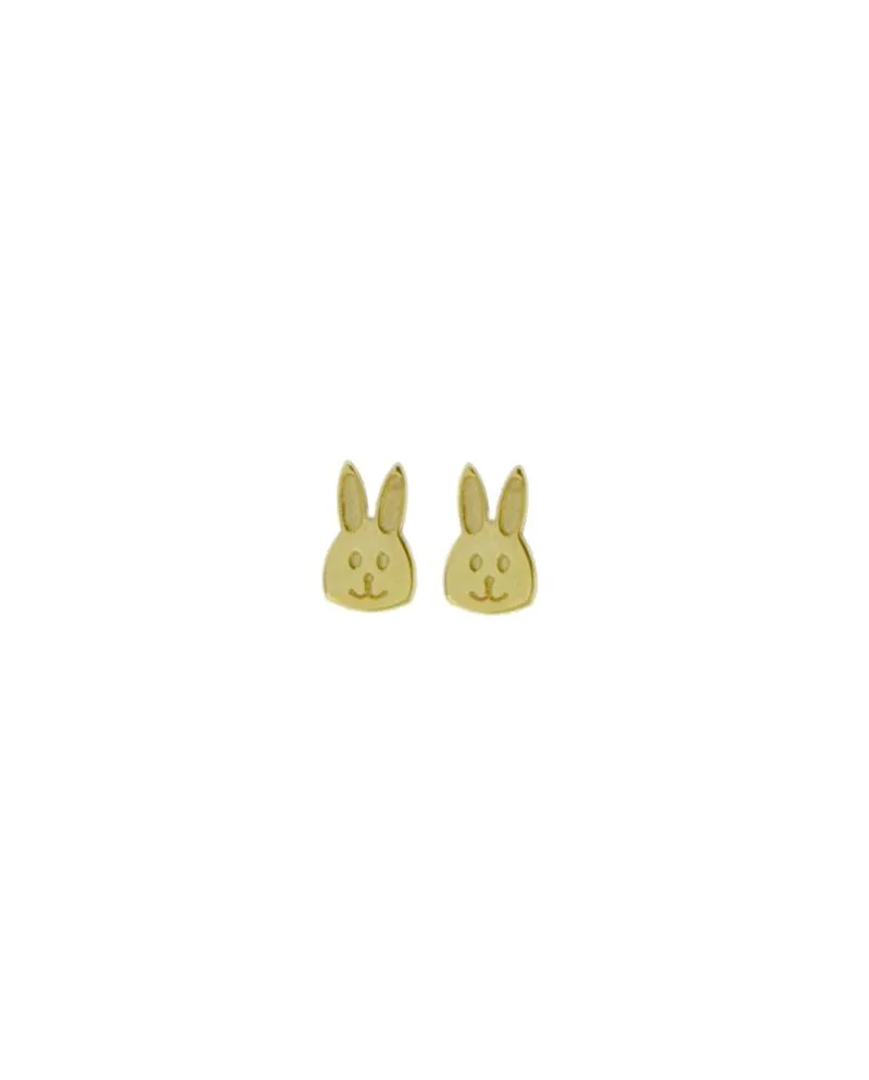 Luiber Gold Earrings with Bunnies Luiber Gold Earrings with Bunnies