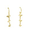 Luiber Gold Hoop Earrings with Butterflies