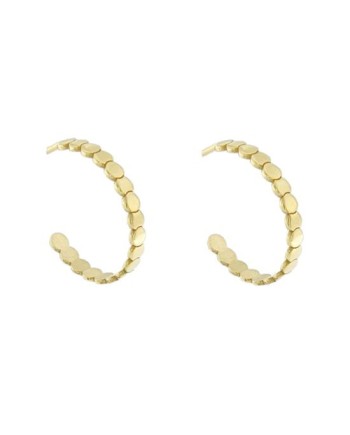 Luiber Gold Hoop Earrings with Rounds