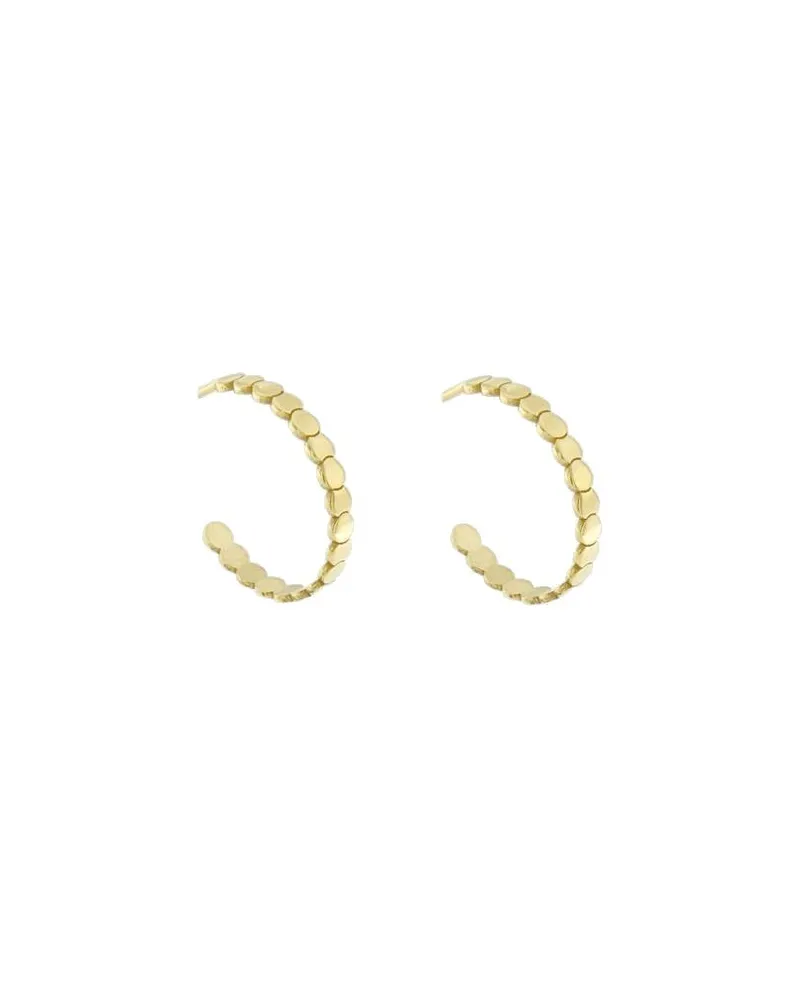 Orecchini a Cerchio Luiber in Oro con Tondini Orecchini a Cerchio Luiber in Oro con Tondini