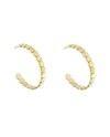 Luiber Gold Hoop Earrings with Rounds
