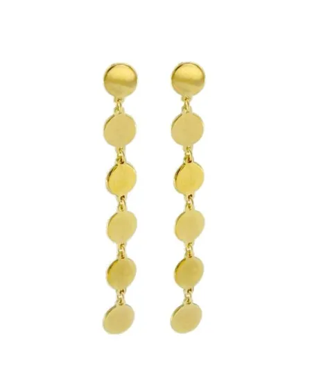 Boucles d'oreilles pendantes en or Luiber avec ronds