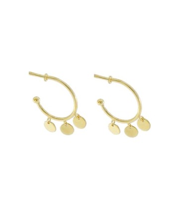 Luiber Gold Hoop Earrings with Rounds