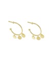 Luiber Gold Hoop Earrings with Rounds