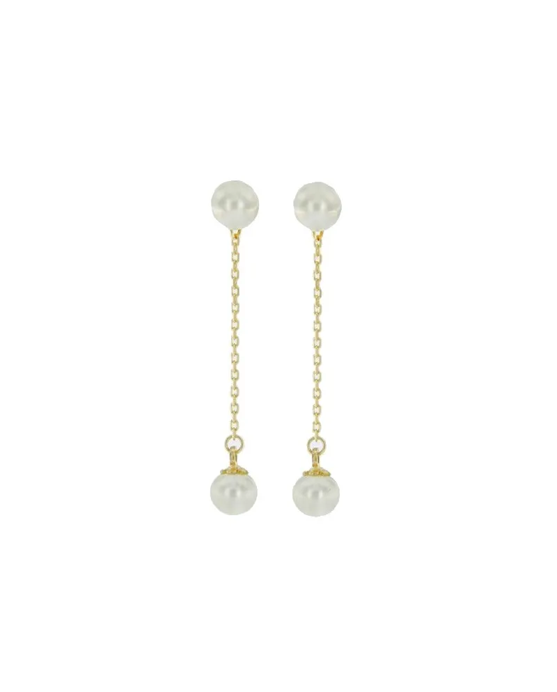 Boucles d'oreilles pendantes en or avec perles Luiber Boucles d'oreilles pendantes en or avec perles Luiber