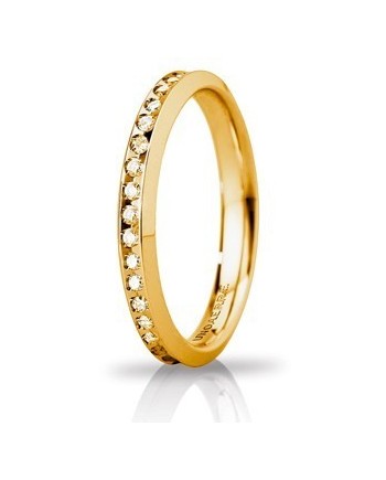 Alliance Unoaerre Venere « Slim » en or jaune et diamants