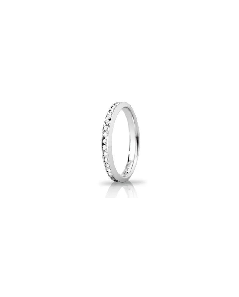 Alliance Unoaerre Venere «&nbsp;Slim&nbsp;» en or blanc et diamants