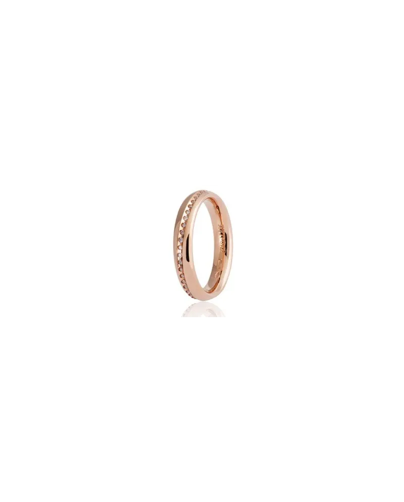 Alliance Unoaerre Infinito en or rose avec diamants