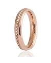Alliance Unoaerre Infinito en or rose avec diamants