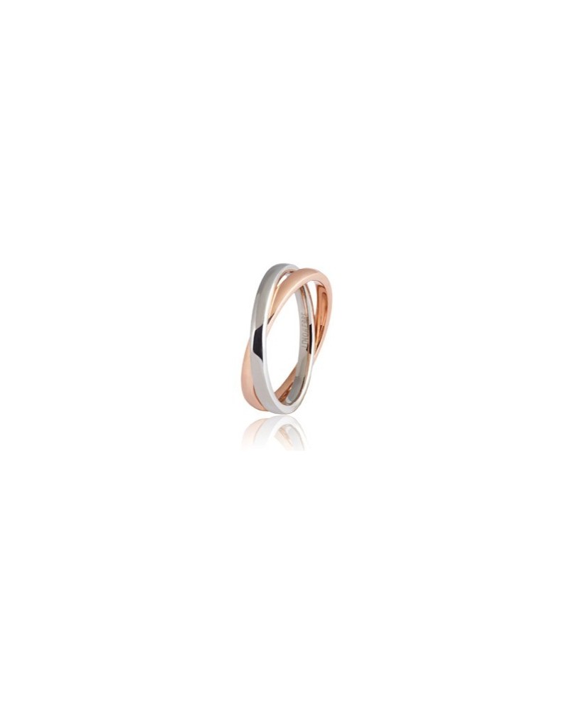 Unoaerre Insieme Wedding Ring in Two-Tone Gold