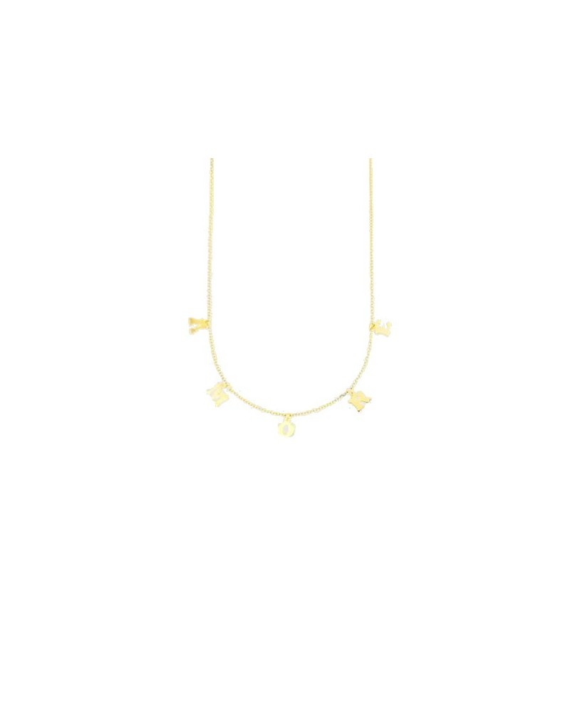 Collier en or Luiber avec inscription « Love »