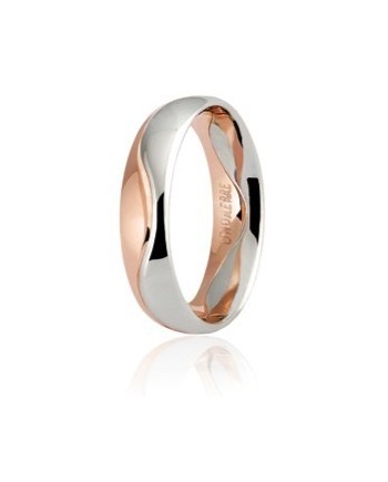 Unoaerre Galassia Two-Tone Gold Wedding Ring