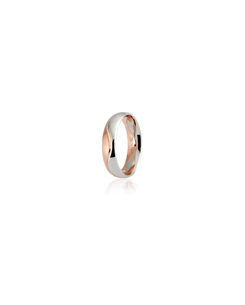 Unoaerre Galassia Two-Tone Gold Wedding Ring