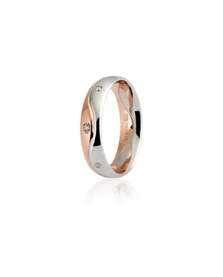 Alliance Unoaerre Galassia en or bicolore avec diamants