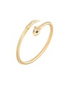 Ponte Vecchio Nobile Bracelet in Yellow Gold with Diamonds and Feline Head