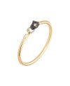 Ponte Vecchio Nobile Bracelet in Yellow Gold with Diamonds and Feline Head