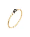 Ponte Vecchio Nobile Bracelet in Yellow Gold with Diamonds and Feline Head