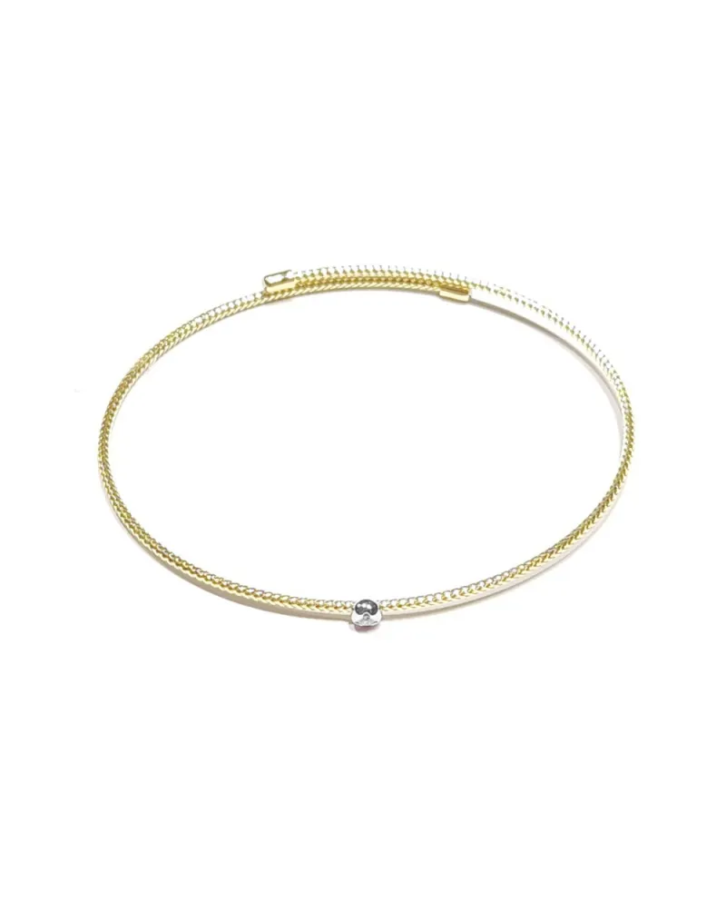 Ponte Vecchio Nobile Bracelet in Yellow Gold with Diamond