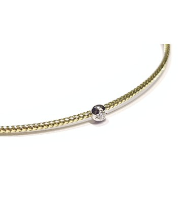 Ponte Vecchio Nobile Bracelet in Yellow Gold with Diamond