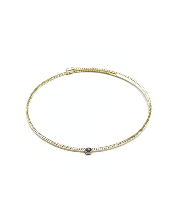 Bracciale Ponte Vecchio Nobile in Oro Giallo con Diamante Nero