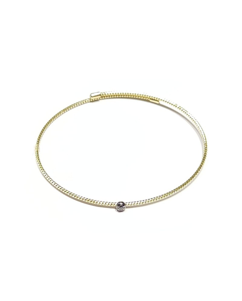 Bracciale Ponte Vecchio Nobile in Oro Giallo con Diamante Nero