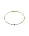 Ponte Vecchio Nobile Bracelet in Yellow Gold with Black Diamond