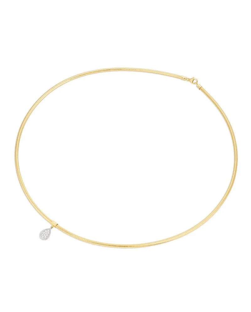 Ponte Vecchio Nobile Choker in Yellow Gold with Pavé Diamonds