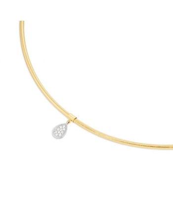 Girocollo Ponte Vecchio Nobile in Oro Giallo con Pavé Diamanti