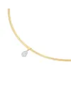 Collier ras du cou Ponte Vecchio Nobile en or jaune avec pavé de diamants