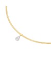 Ponte Vecchio Nobile Choker in Yellow Gold with Pavé Diamonds