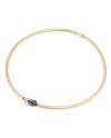 Ponte Vecchio Nobile Choker in Yellow Gold with Diamonds and Feline Head