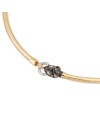 Ponte Vecchio Nobile Choker in Yellow Gold with Diamonds and Feline Head